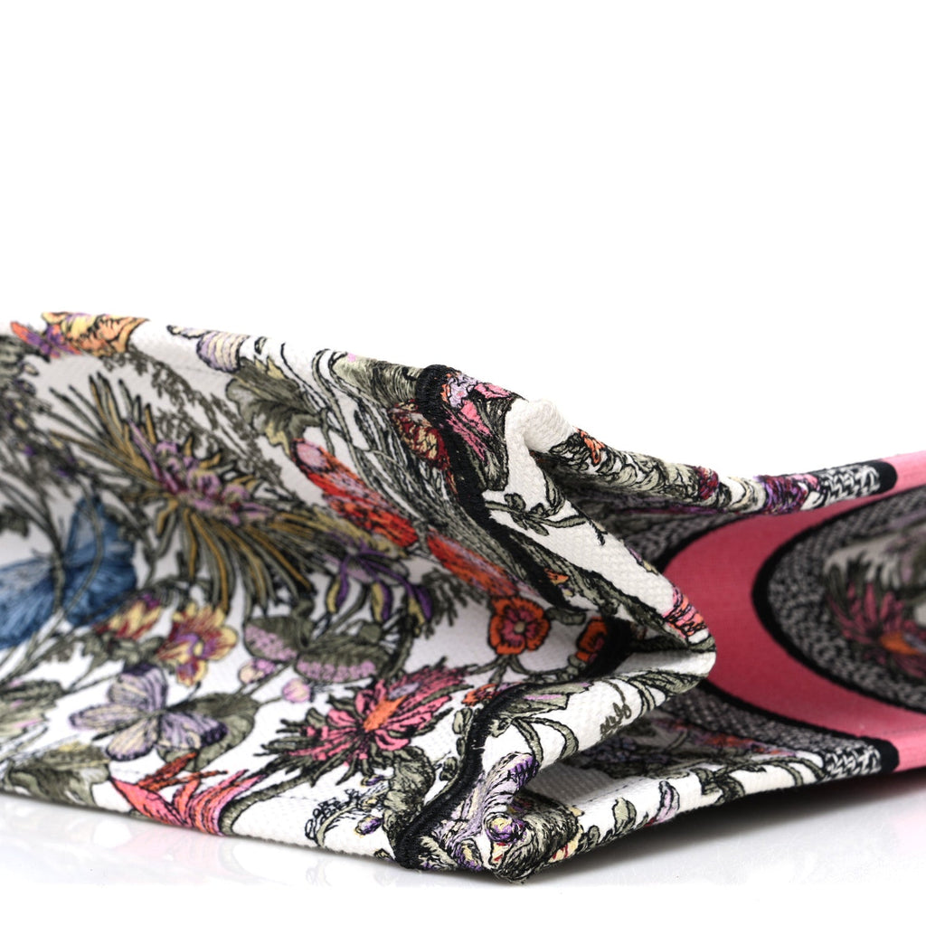Canvas Embroidered Medium Mexico Millefiori Book Tote White Multicolor £¨ Direct shipment via from wholesalehk.shop