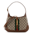 GG Supreme Monogram Azalea Calfskin Web Small Jackie 1961 Hobo Beige Ebony Brown Sugar £¨ Direct shipment via from wholesalehk.shop