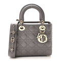 Lambskin Cannage Small My ABCDior Lady Dior Grey wholesalehk.shop