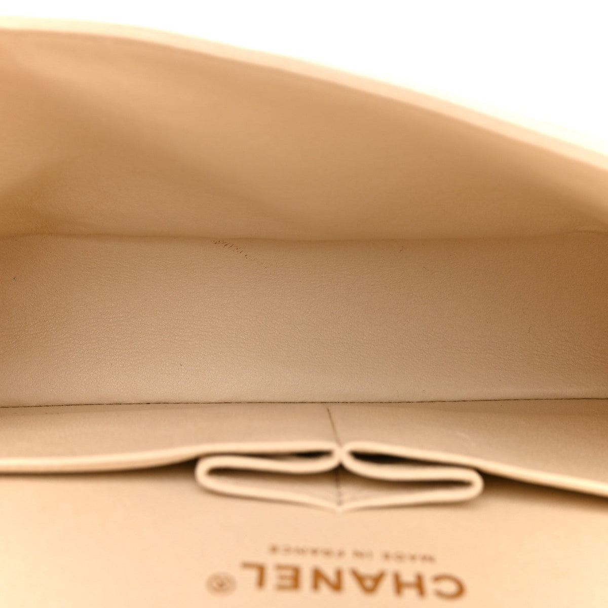 Caviar Quilted Medium Double Flap Light Beige wholesalehk.shop