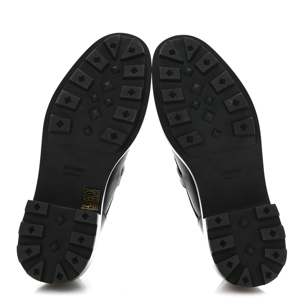 Glossed Calfskin First Oxford 39 Black wholesalehk.shop