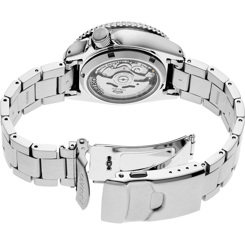 Seiko 5 Sports SKX Series Regatta Timer Retro Blue Dial Silver Steel Strap Watch For Men - SRPK13K1 wholesalehk.shop