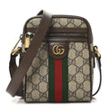 GG Supreme Monogram Web Mini Ophidia Messenger Brown wholesalehk.shop