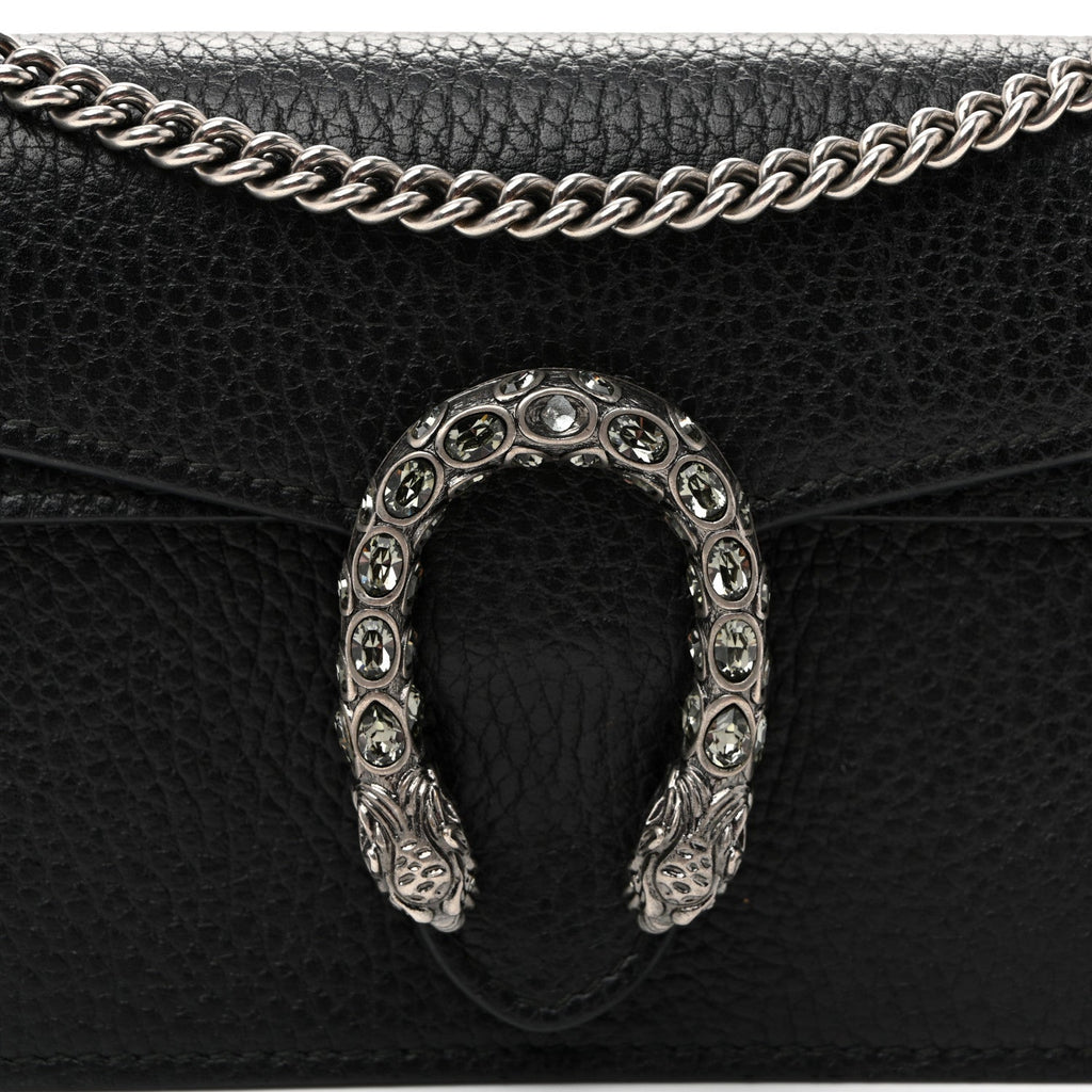 Calfskin Super Mini Dionysus Shoulder Bag Black wholesalehk.shop