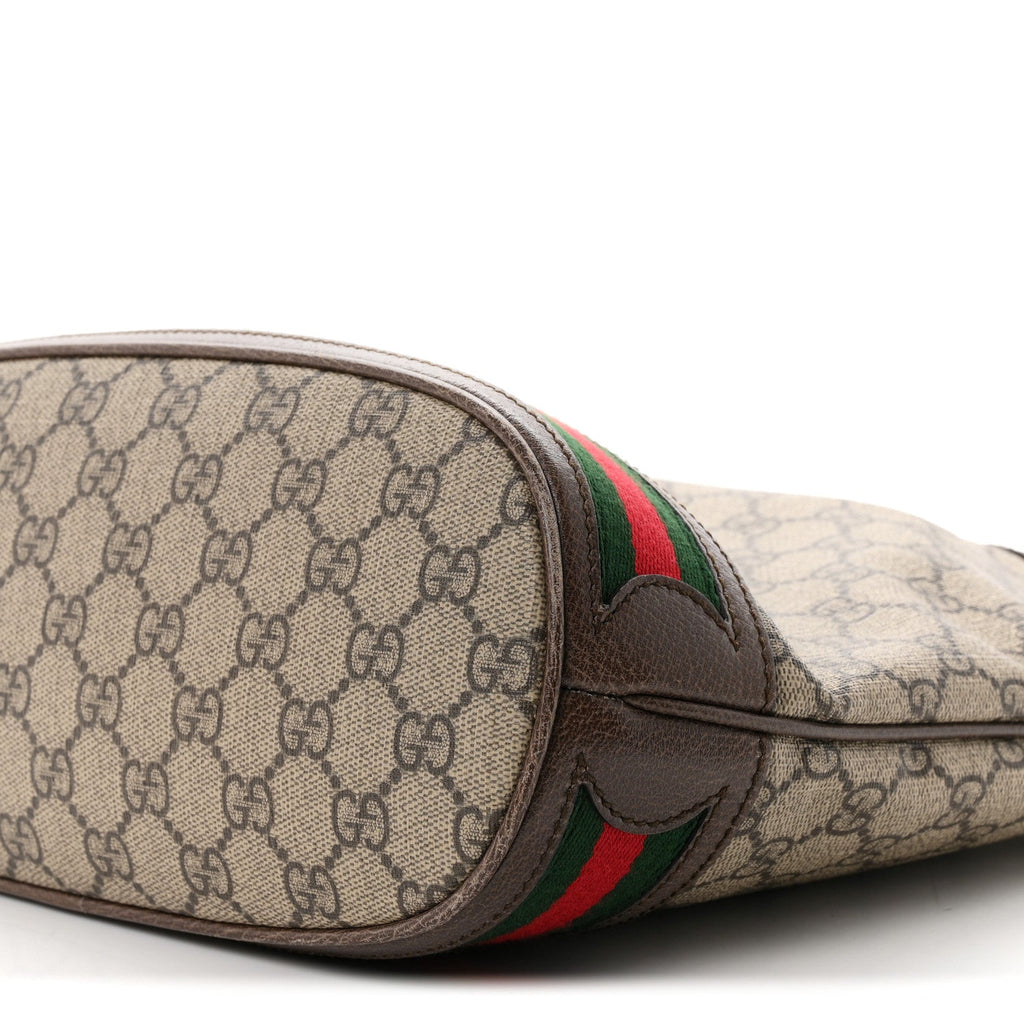 GG Supreme Monogram Web Ophidia Bucket Bag Brown wholesalehk.shop
