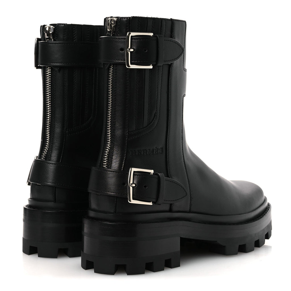 Calfskin Womens Jaimy Ankle Boots 36 Black wholesalehk.shop