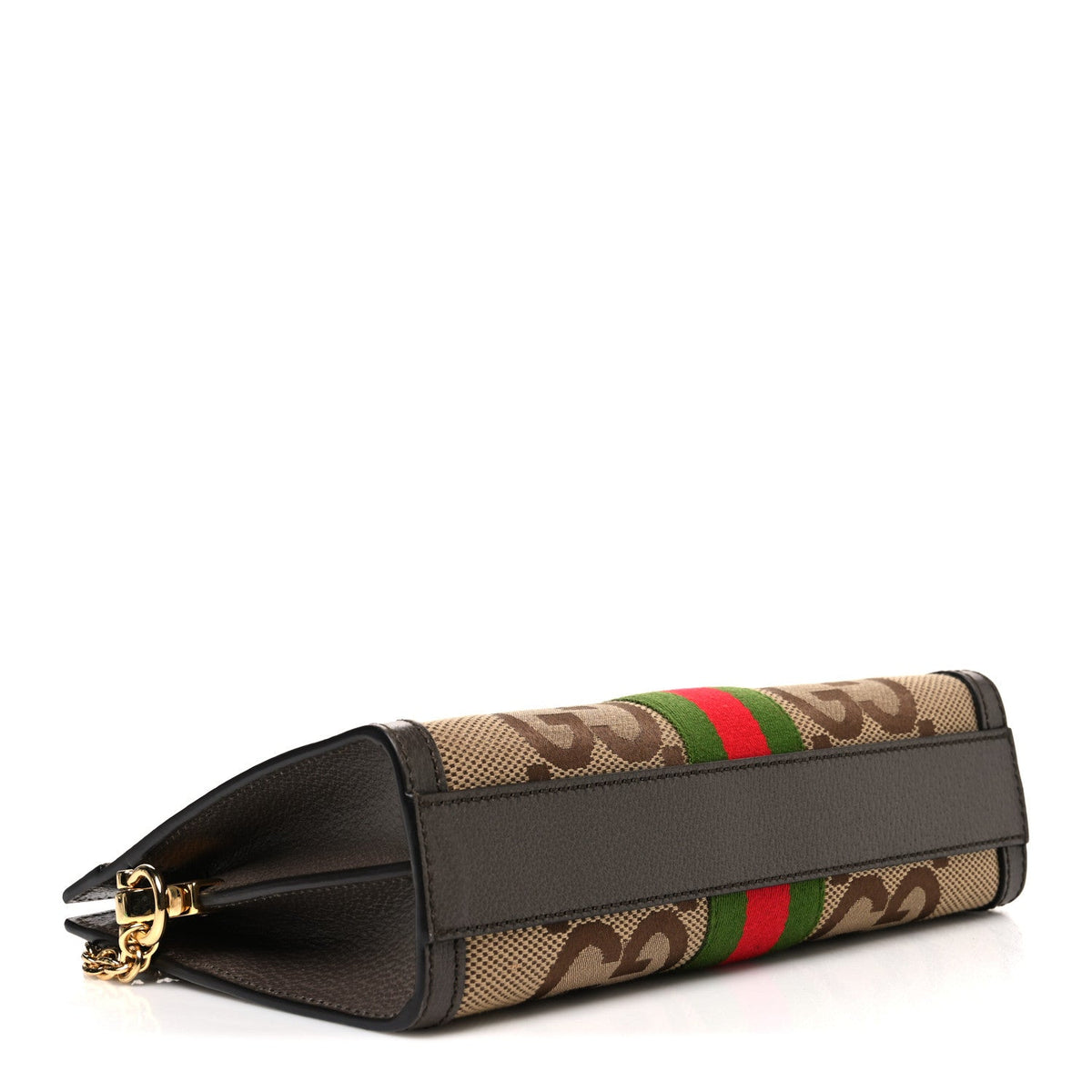Monogram Jumbo GG Textured Dollar Calfskin Web Small Ophidia Chain Shoulder Bag Camel Ebony New Acero wholesalehk.shop