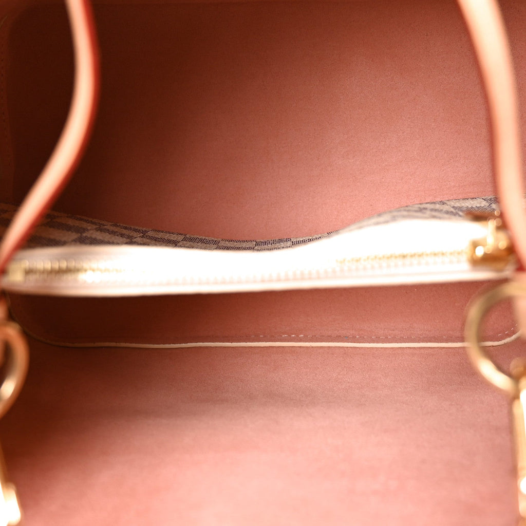 Damier Azur Braided Neonoe MM Peach Cream £¨ Direct shipment via from wholesalehk.shop