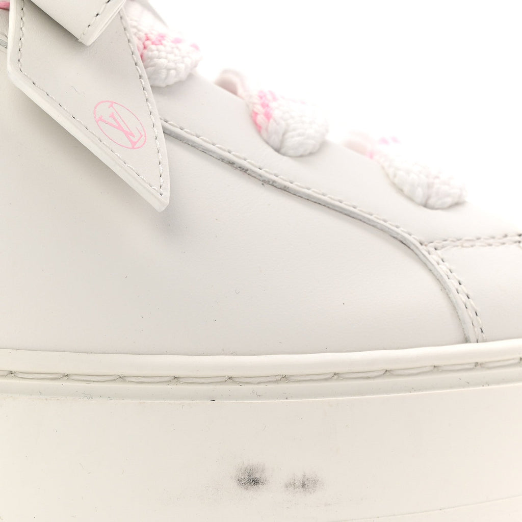 Calfskin Time Out Bow Sneakers 38 White Pink £¨ Direct shipment via from wholesalehk.shop