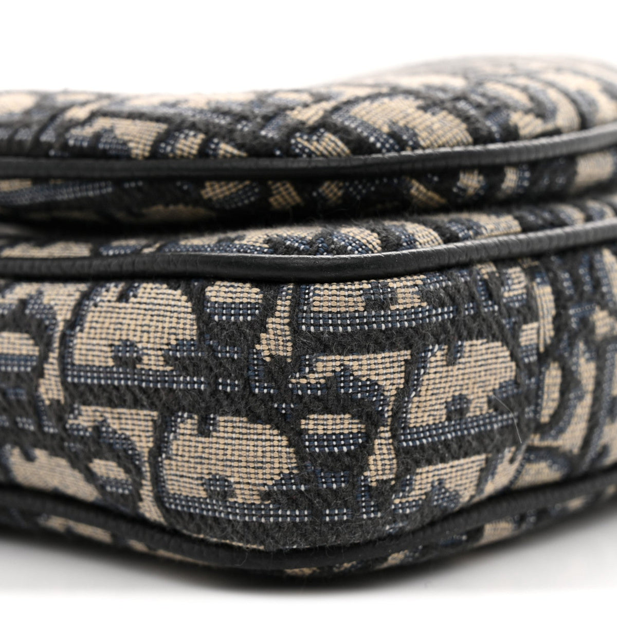 Oblique Saddle Triple Pouch Navy Blue wholesalehk.shop