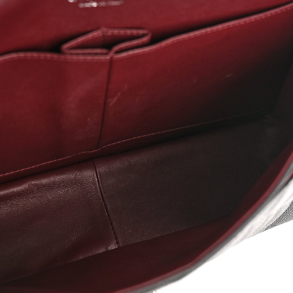 Caviar Quilted Jumbo Double Flap Black wholesalehk.shop
