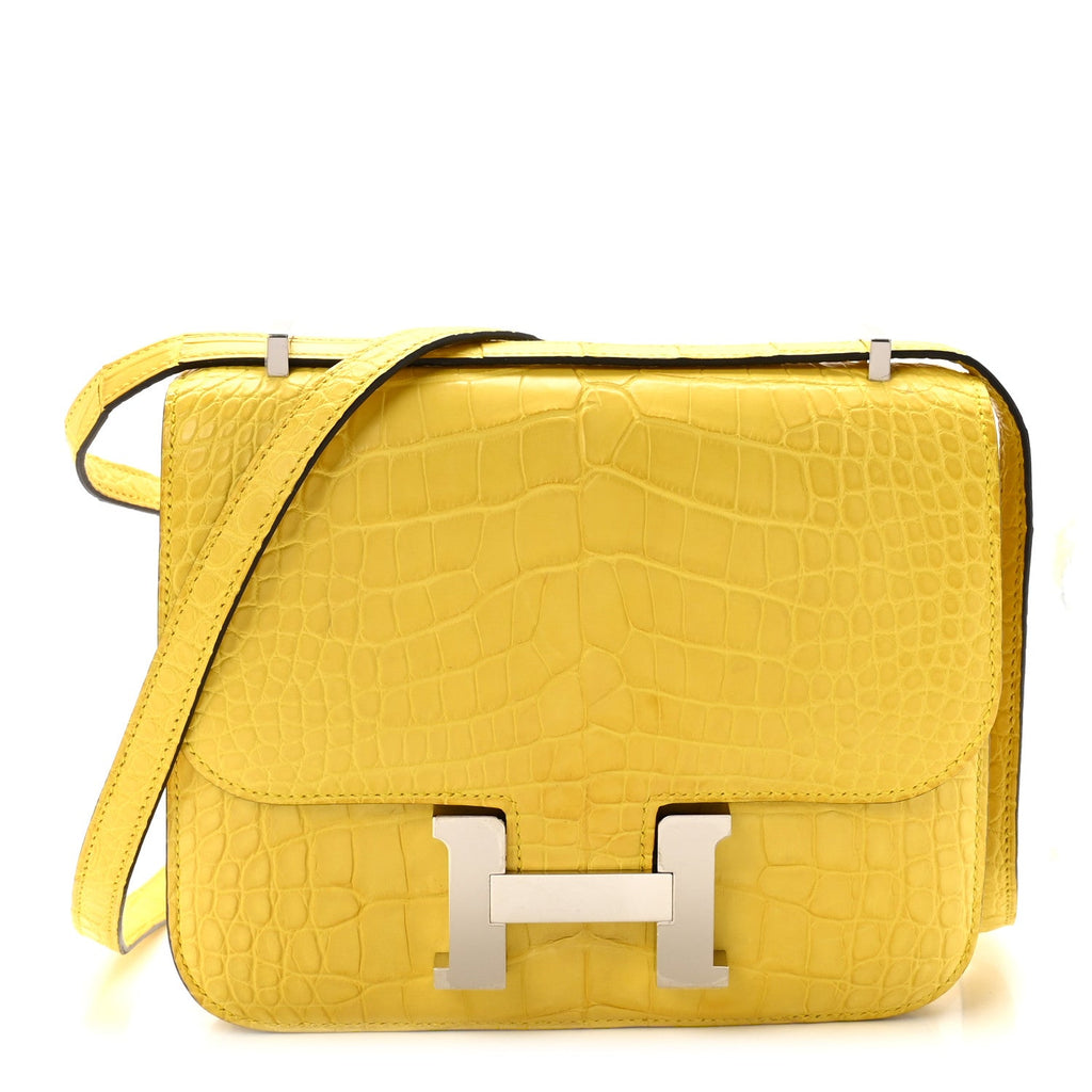 Matte Alligator Constance 18 Mimosa £¨ Direct shipment via from wholesalehk.shop