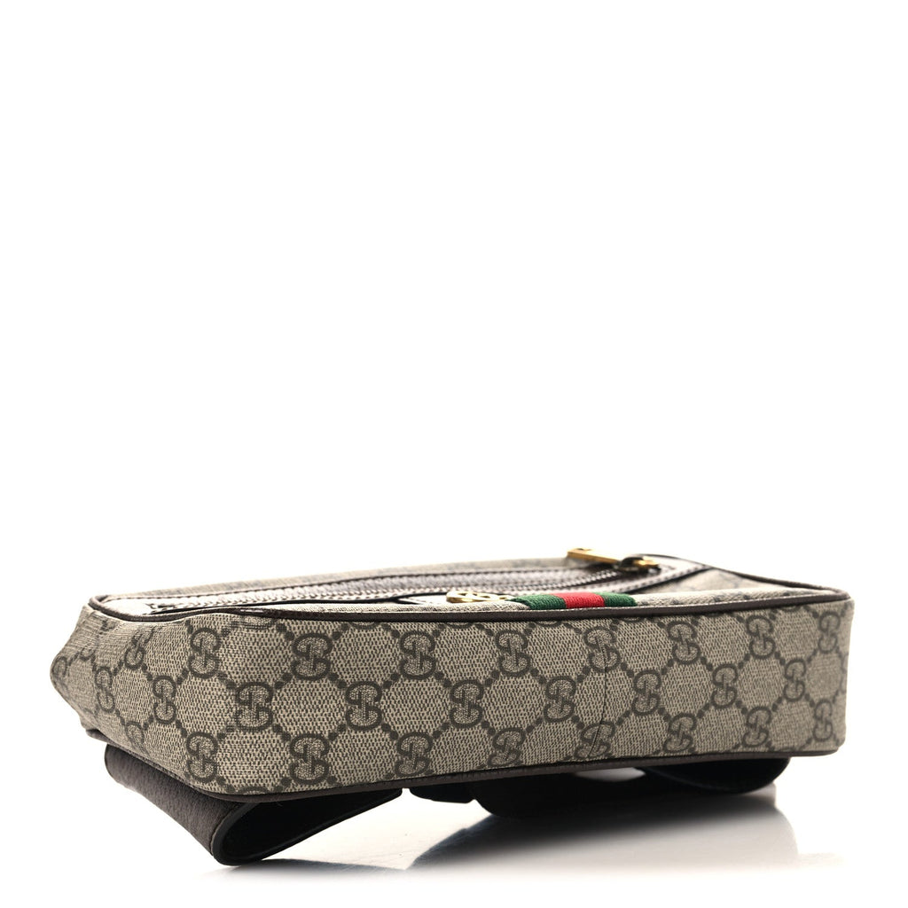 Soft GG Supreme Monogram Medium Ophidia Belt Bag Dark Brown wholesalehk.shop