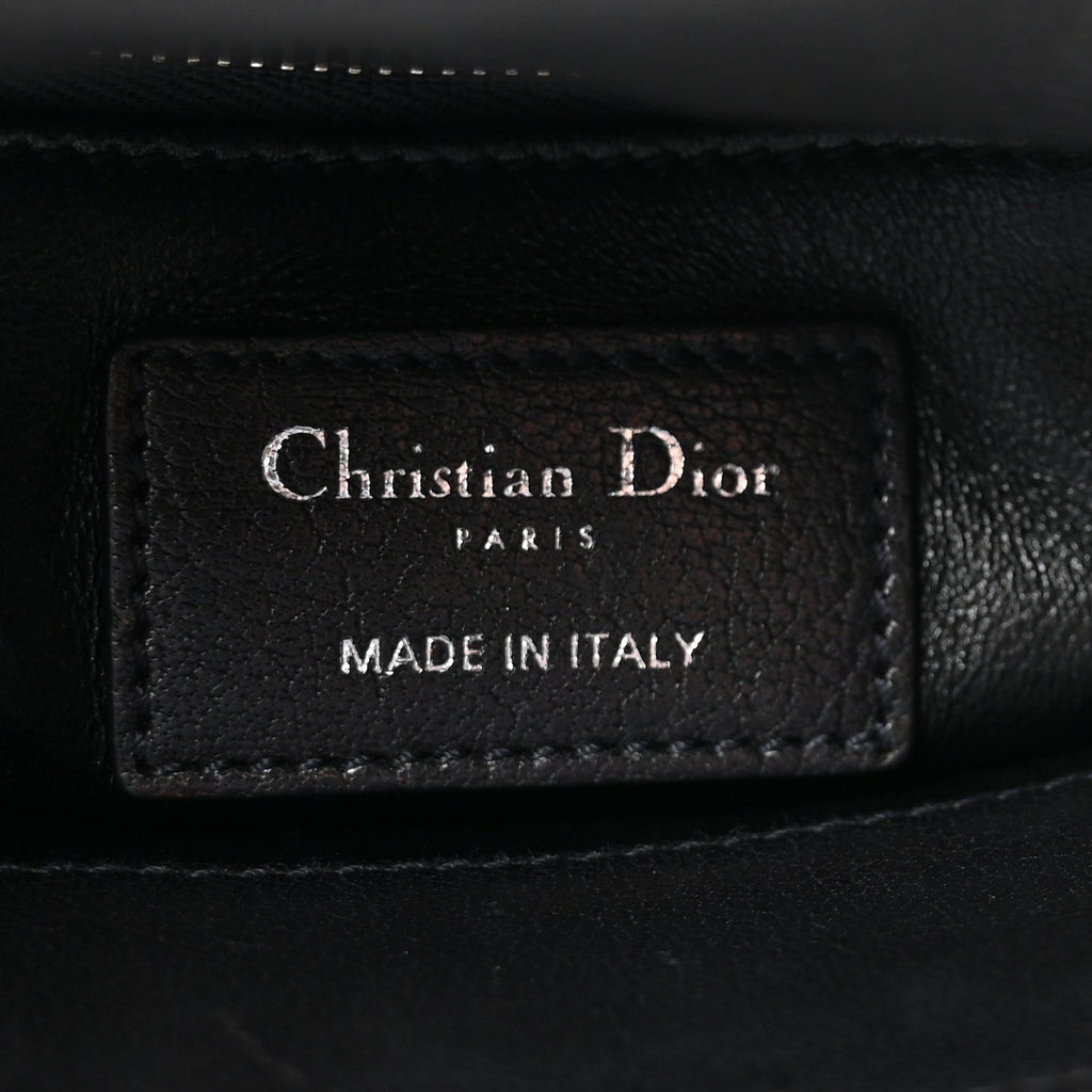 Goatskin Sequin Embroidered Mini Lady Dior Black wholesalehk.shop