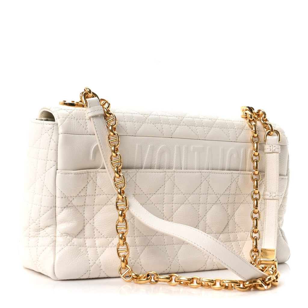 Grained Calfskin Cannage Large Caro Bag Latte wholesalehk.shop