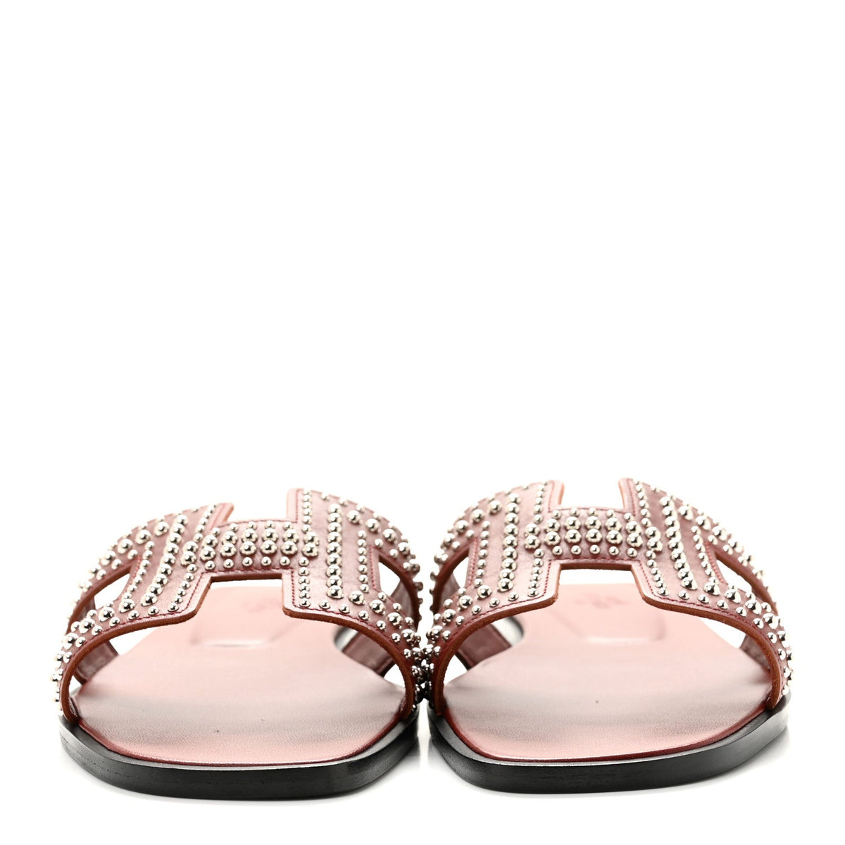 Calfskin Studded Oran Sandals 36.5 Rouge Tomette wholesalehk.shop