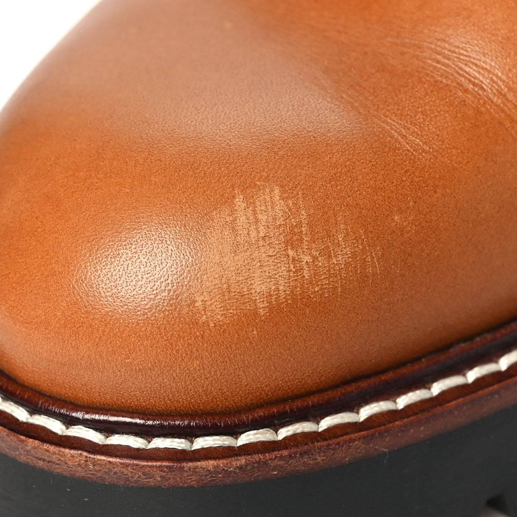 Calfskin Territory Ranger Combat Boots 36.5 38 Cognac £¨ Direct shipment via from wholesalehk.shop