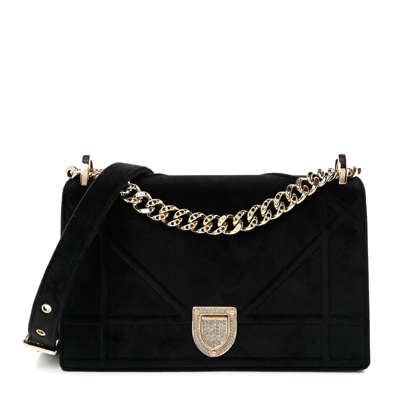 Velvet Small Diorama Flap Bag Black ¡§ Direct shipment via from wholesalehk.shop