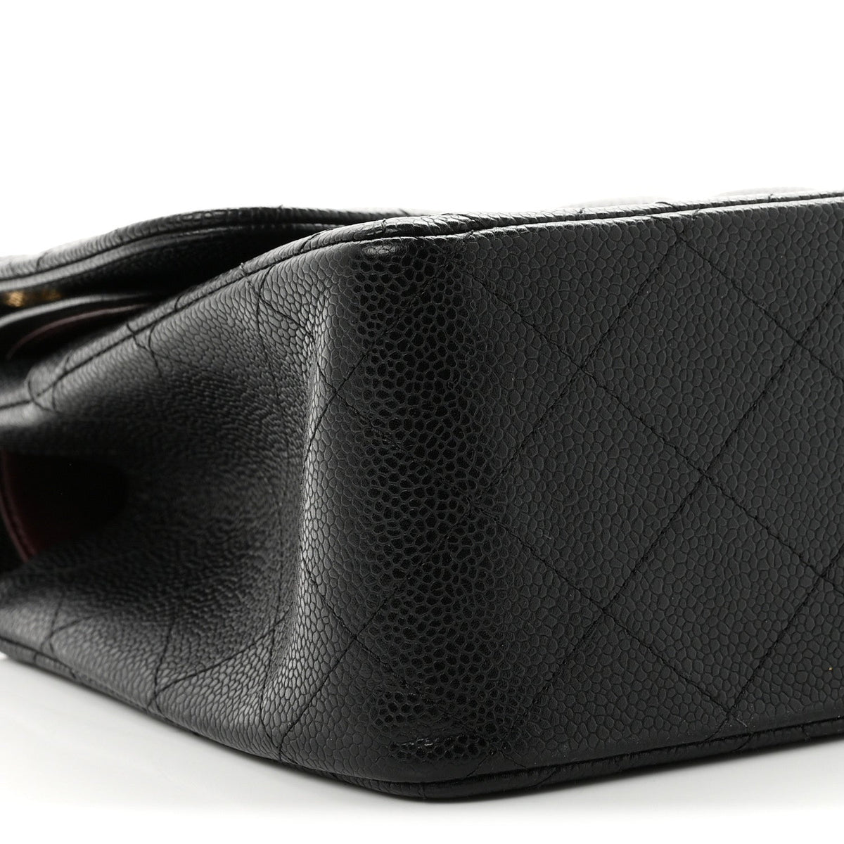 Caviar Quilted Jumbo Double Flap Black wholesalehk.shop