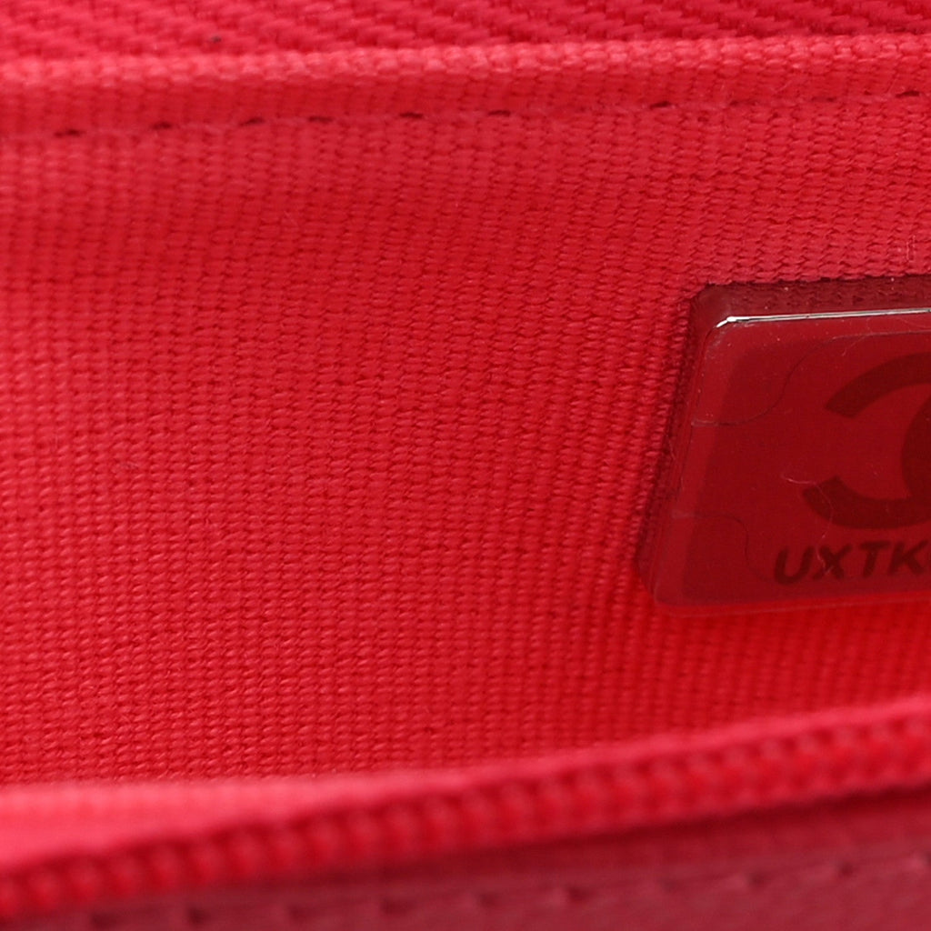Caviar Quilted Wallet On Chain WOC Dark Pink wholesalehk.shop