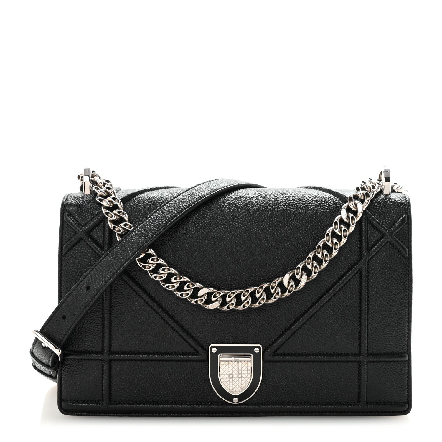 Grained Calfskin Medium Diorama Flap Bag Black ¡§ Direct shipment via from wholesalehk.shop