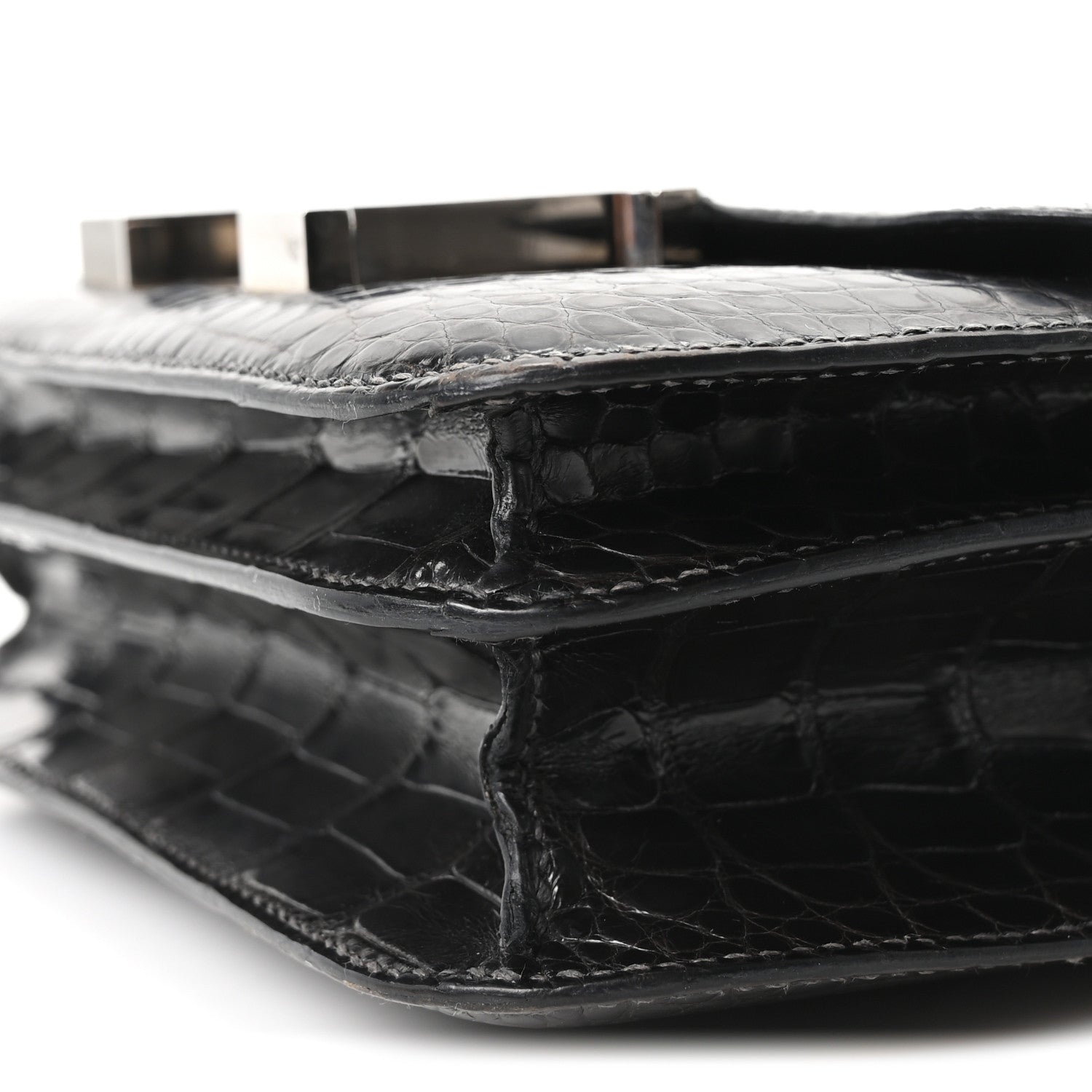 Shiny Alligator Constance 18 Black £¨ Direct shipment via from wholesalehk.shop
