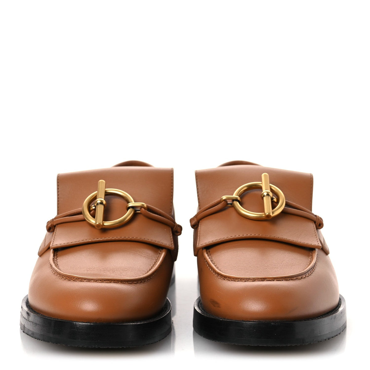 Calfskin Womens Impact Loafers 36 Naturel wholesalehk.shop