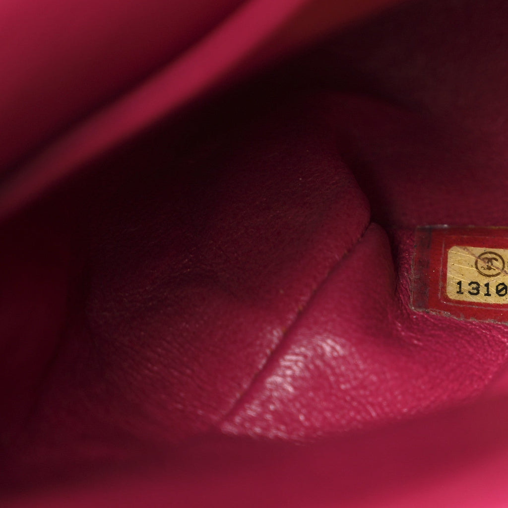 Tweed Quilted Medium Double Flap Fuchsia wholesalehk.shop