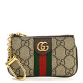 GG Supreme Monogram Web Ophidia Key Case Beige New Beige New Acero wholesalehk.shop