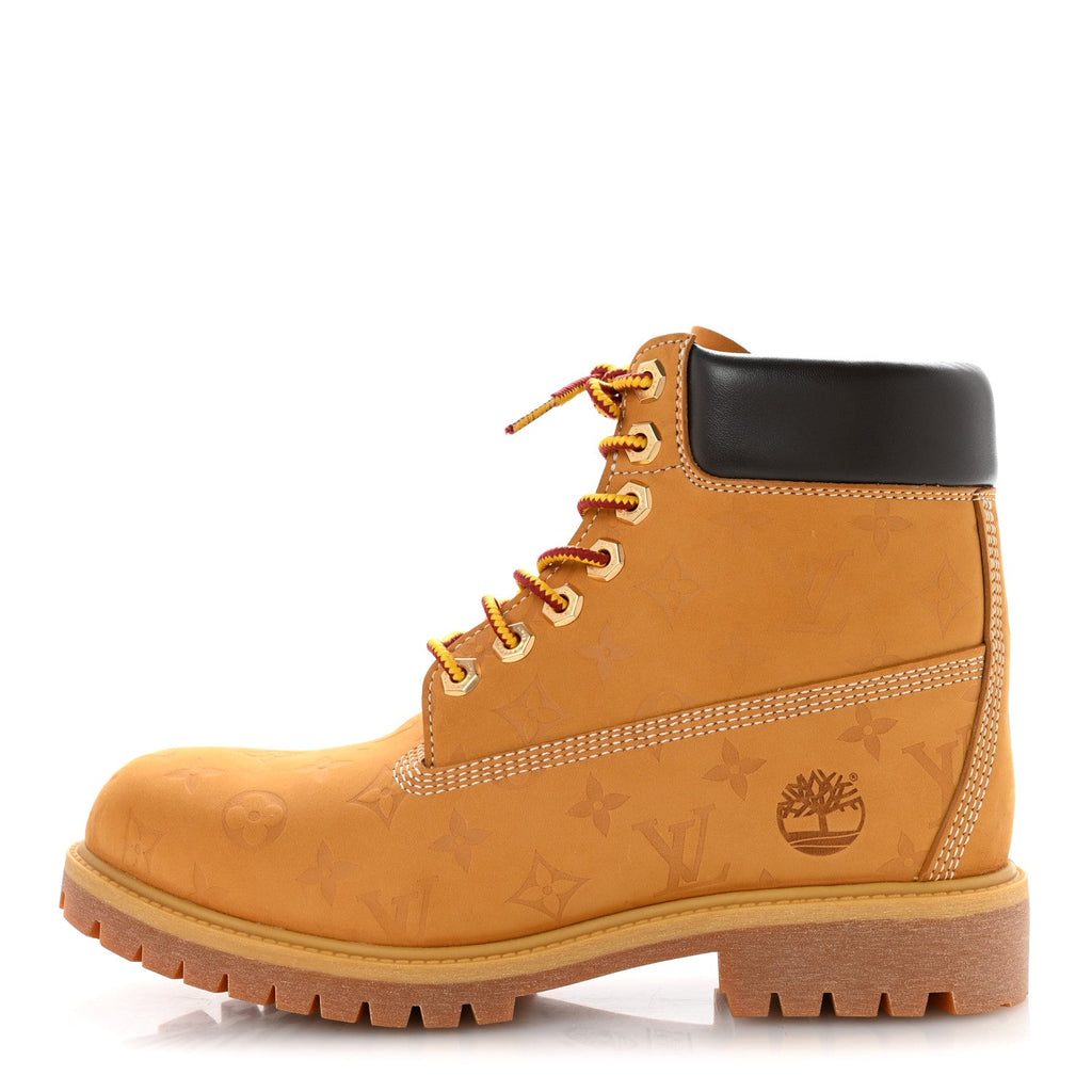 X Timberland Suede Calfskin Monogram Mens Ankle Boots 9 Wheat £¨ Direct shipment via from wholesalehk.shop