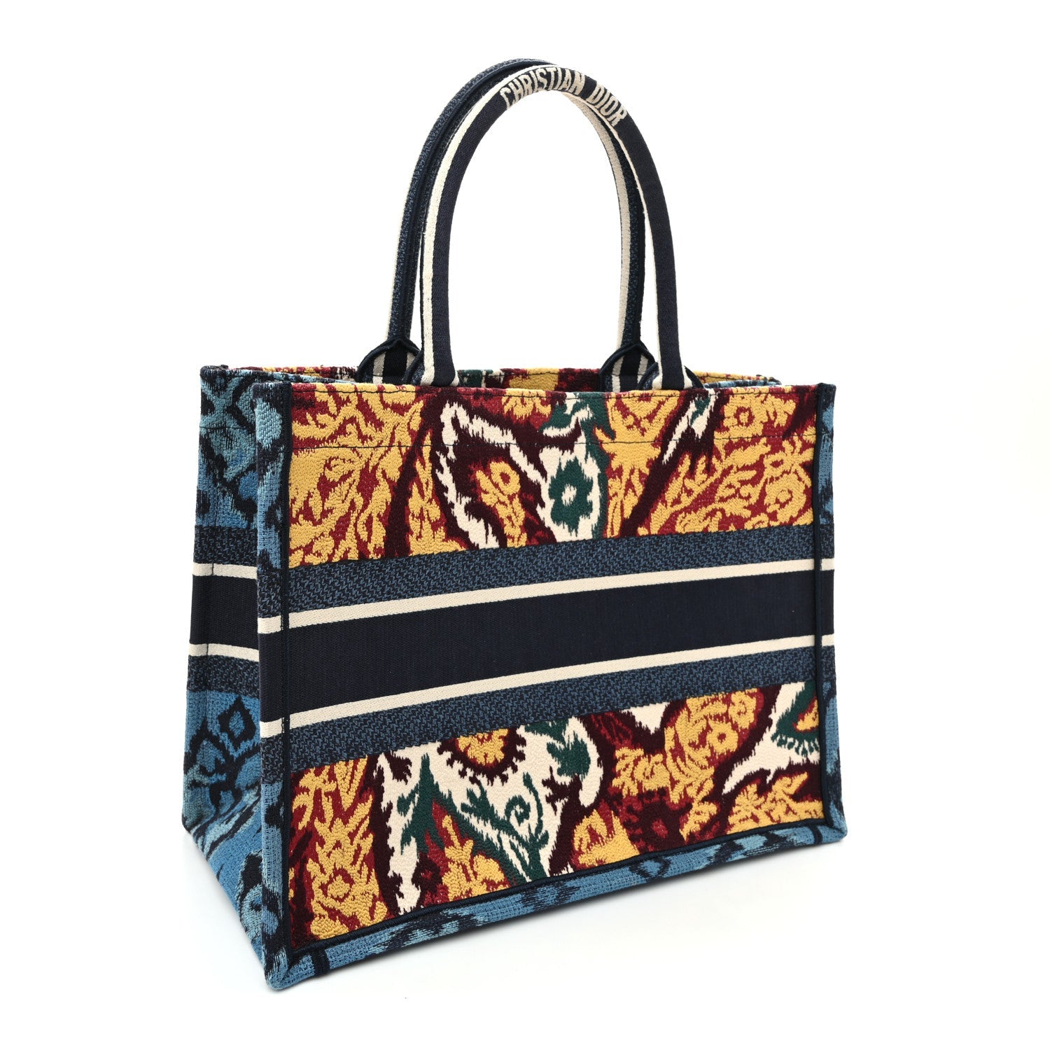 Canvas Embroidered Paisley Medium Book Tote Blue Multicolor £¨ Direct shipment via from wholesalehk.shop