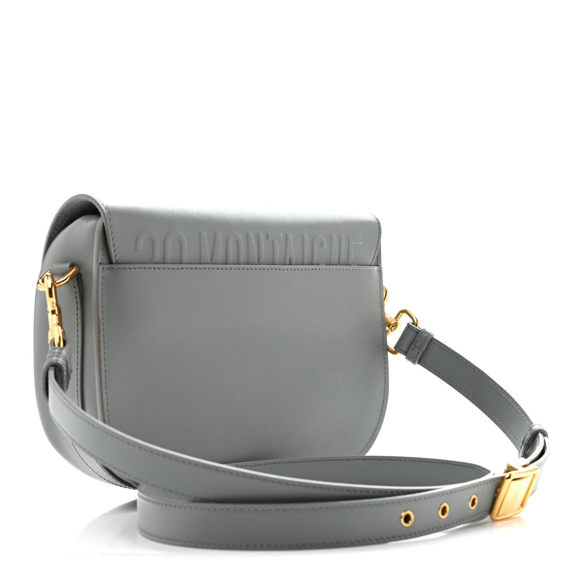 Box Calfskin Medium Bobby Flap Gray wholesalehk.shop