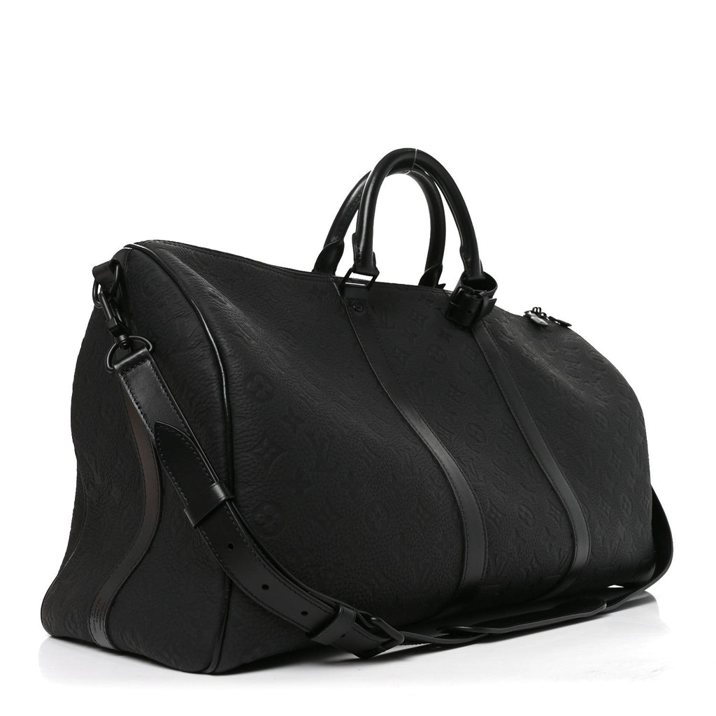Taurillon Monogram Keepall Bandouliere 50 Black wholesalehk.shop