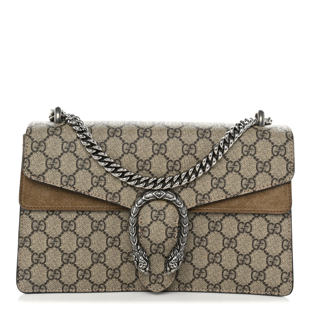 GG Supreme Monogram Small Dionysus Shoulder Bag Taupe wholesalehk.shop