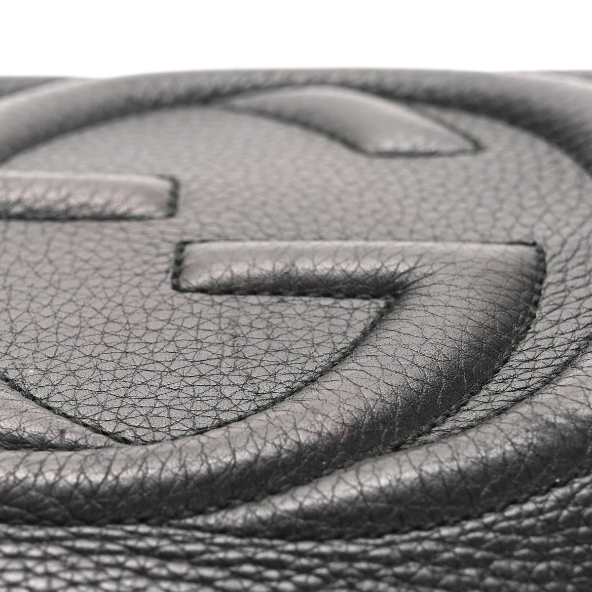 Pebbled Calfskin Medium Soho Chain Shoulder Bag Black wholesalehk.shop