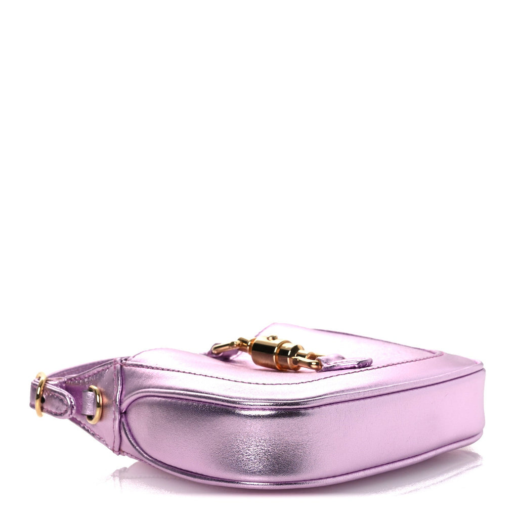 Laminated Nappa Nano Jackie 1961 Hobo Metallic Pink £¨ Direct shipment via from wholesalehk.shop