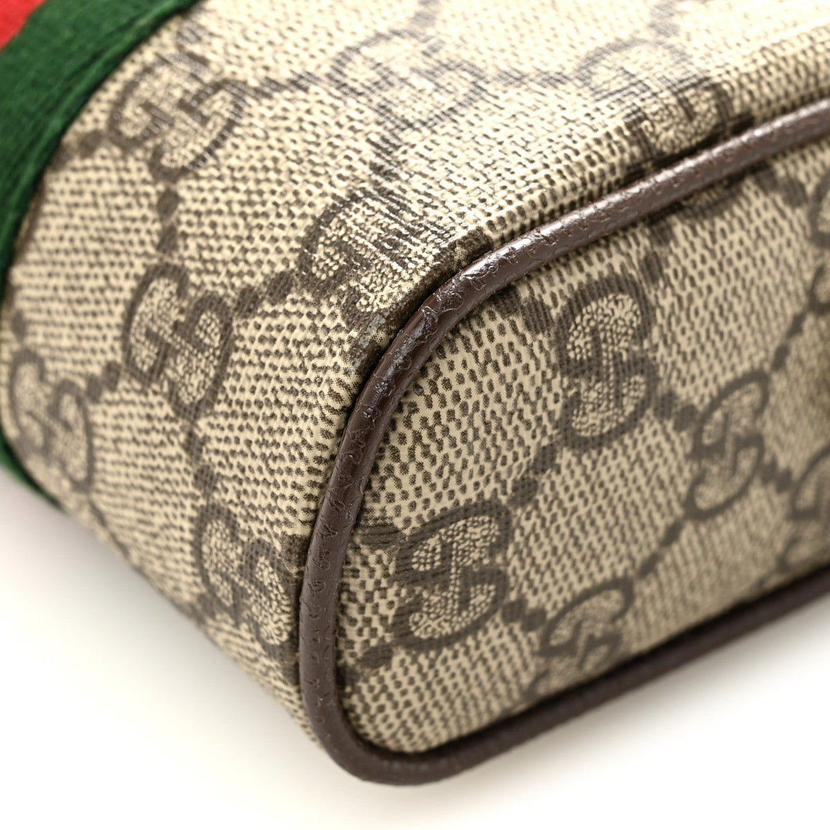 GG Supreme Monogram Web Mini Ophidia Messenger Brown wholesalehk.shop