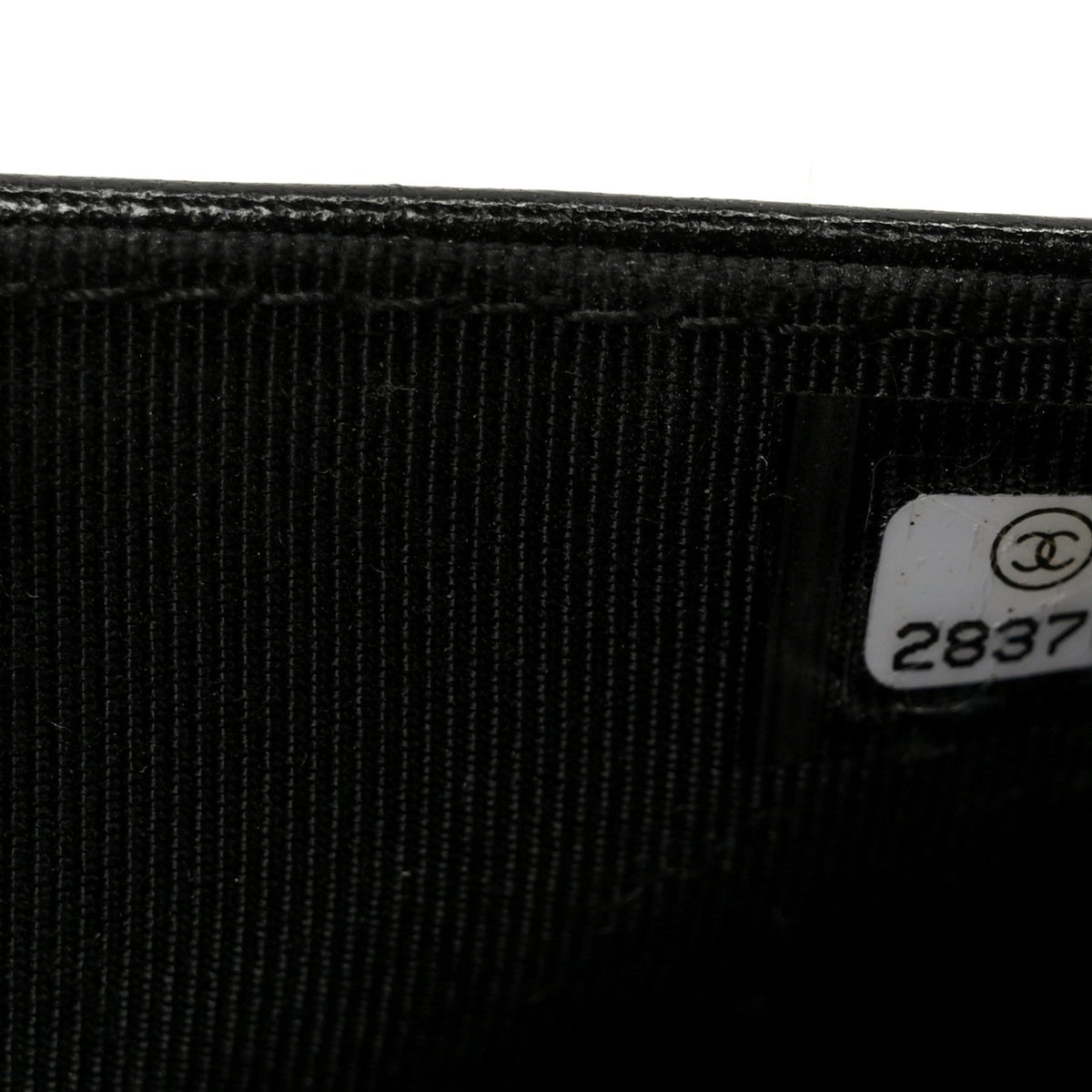 Lambskin Chevron Quilted Wallet On Chain WOC Black wholesalehk.shop