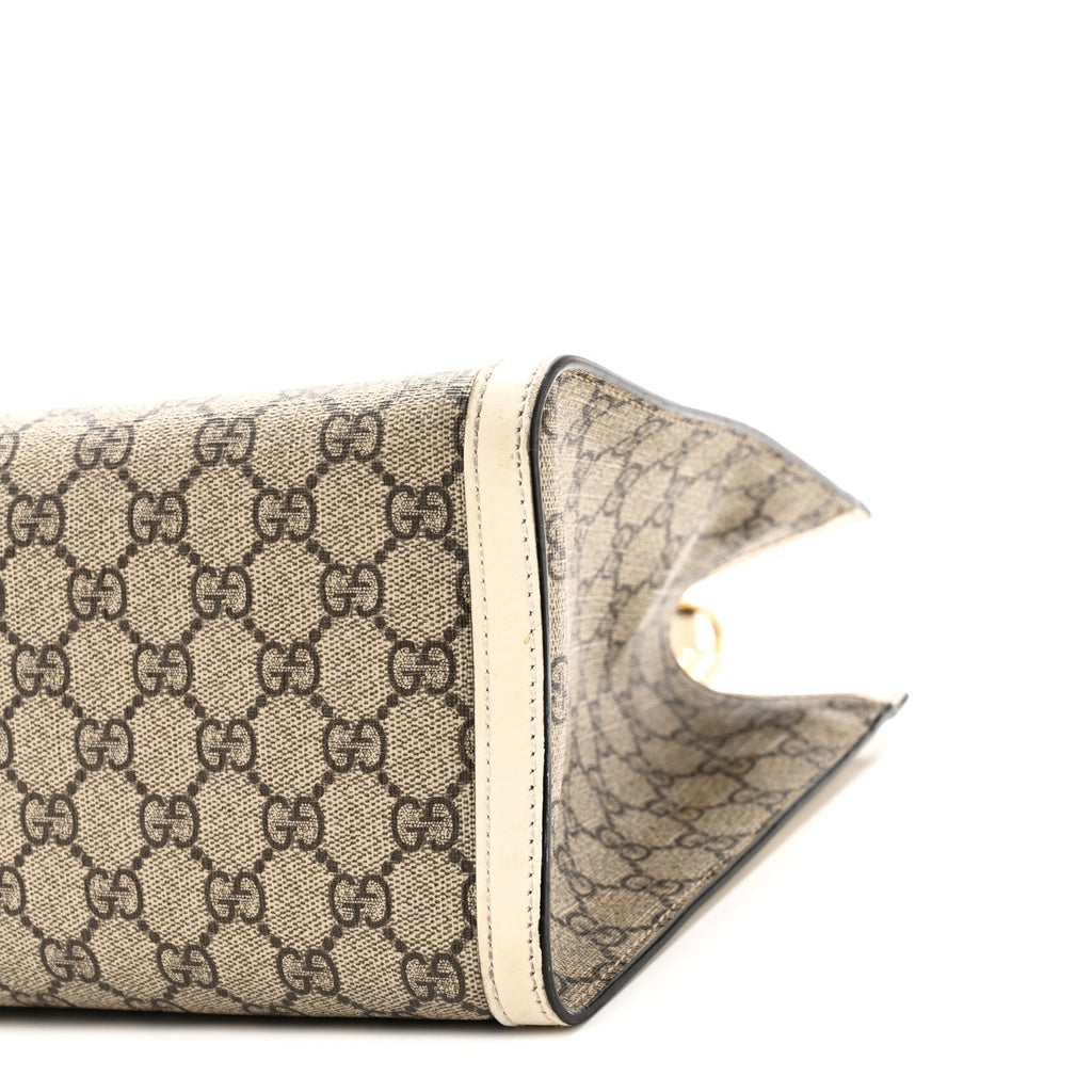 GG Supreme Monogram Medium Padlock Tote White £¨ Direct shipment via from wholesalehk.shop
