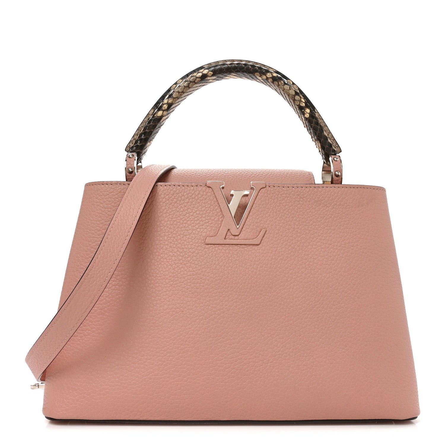 Taurillon Snakeskin Capucines PM Magnolia £¨ Direct shipment via from wholesalehk.shop