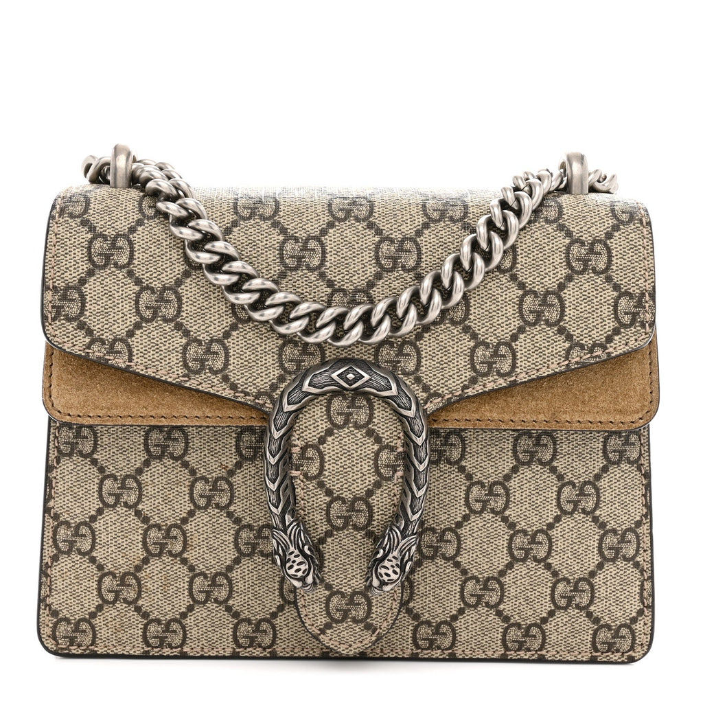 GG Supreme Monogram Mini Dionysus Shoulder Bag Taupe wholesalehk.shop