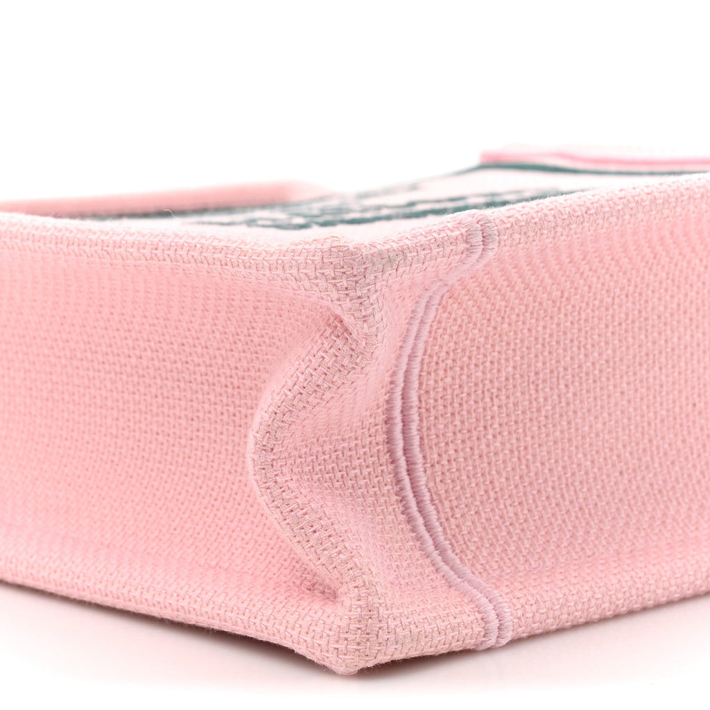 Canvas Embroidered Book Cover Mini Book Tote Pink Green £¨ Direct shipment via from wholesalehk.shop