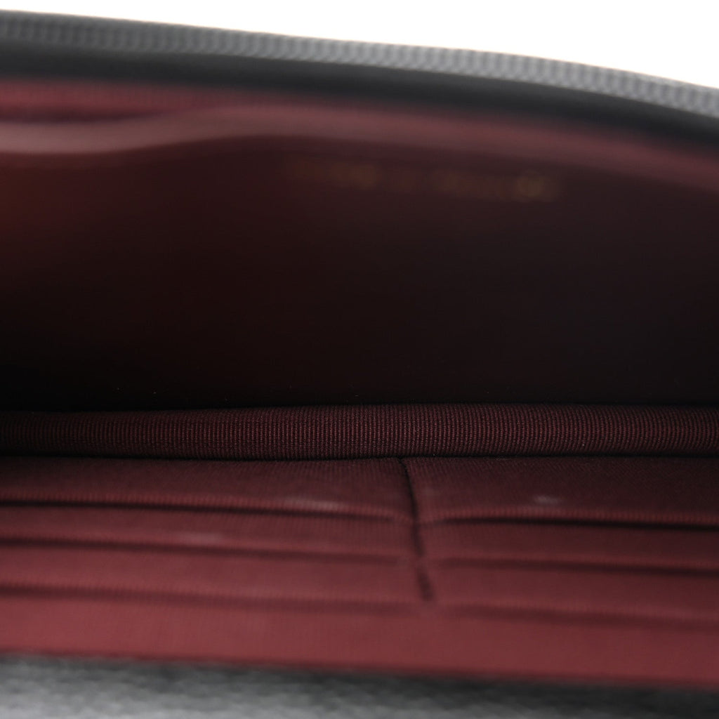 Caviar Quilted CC Turnlock Wallet On Chain WOC Black wholesalehk.shop