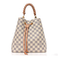 Damier Azur Braided Neonoe MM Peach Cream £¨ Direct shipment via from wholesalehk.shop