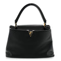Taurillon Capucines MM Black Fuchsia £¨ Direct shipment via from wholesalehk.shop