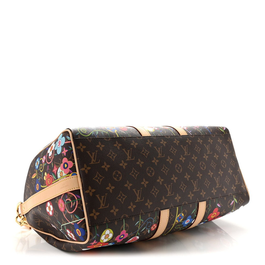 LV X TM Monogram Flowers Keepall Bandouliere 45 wholesalehk.shop