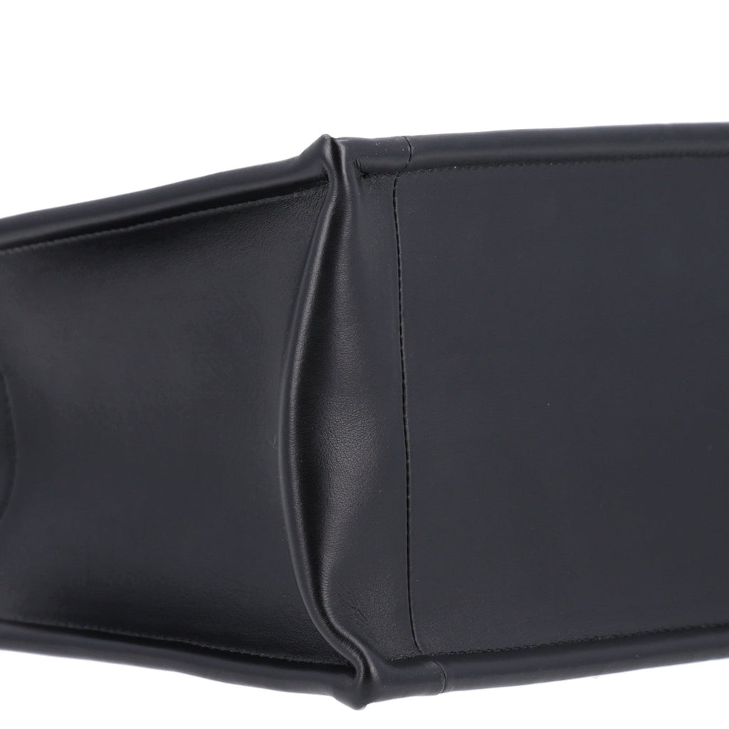 Calfskin Macro Cannage Small Book Tote Black £¨ Direct shipment via from wholesalehk.shop