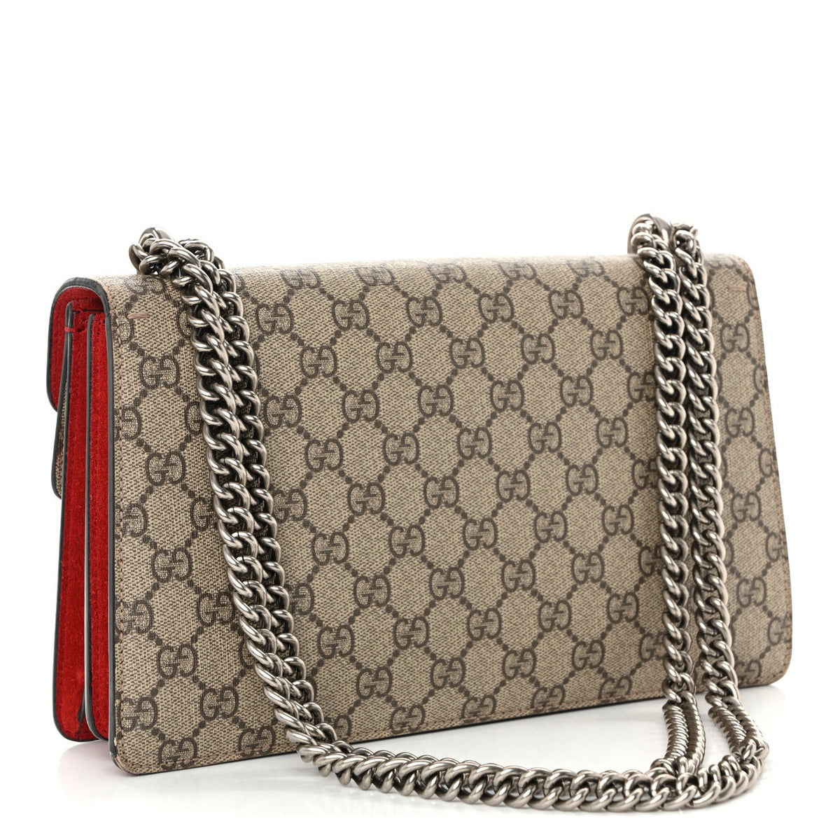 GG Supreme Monogram Small Dionysus Shoulder Bag Red wholesalehk.shop