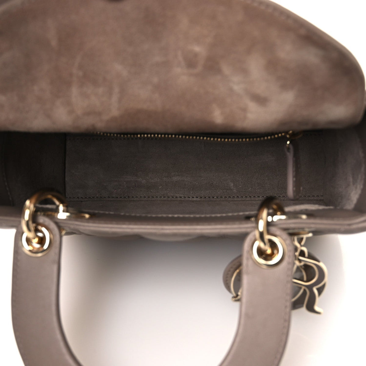 Lambskin Cannage Small My ABCDior Lady Dior Warm Taupe wholesalehk.shop