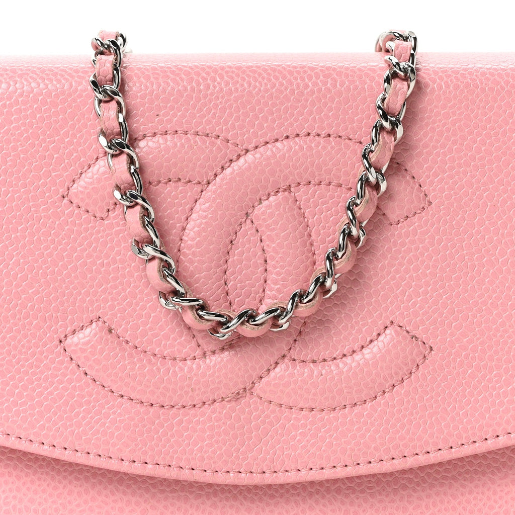 Caviar Timeless CC Wallet on Chain WOC Pink wholesalehk.shop